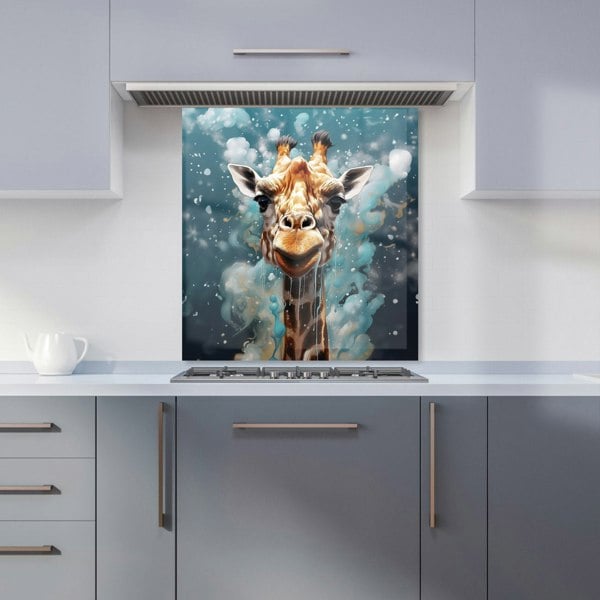 Warren Reed - Designer Splashart Giraffe Face Kitchen Splashback