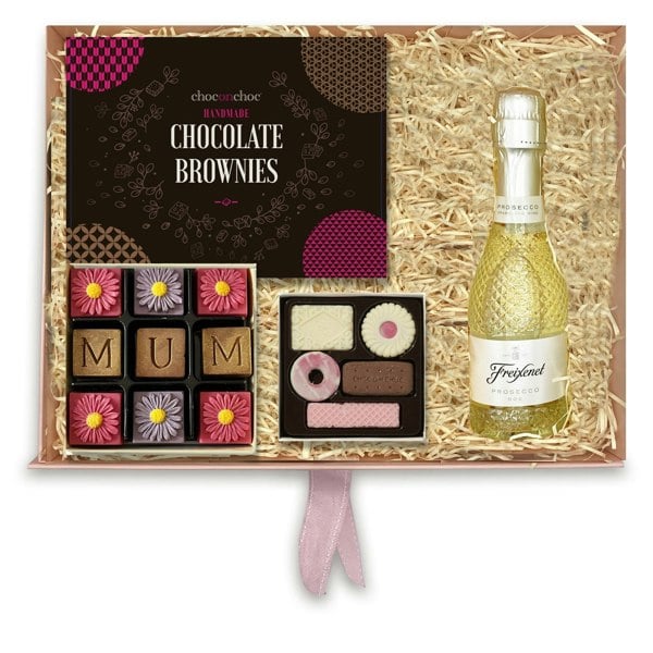 CHOC ON CHOC Mum Hamper with Fizz