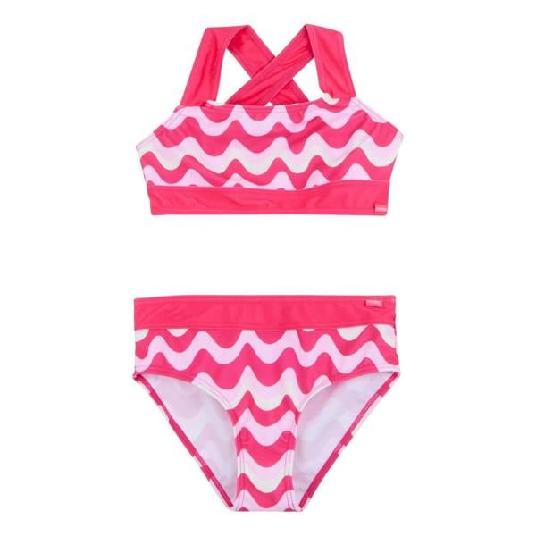 Regatta Girls Dakaria III Wavy Striped Bikini Set - Pop