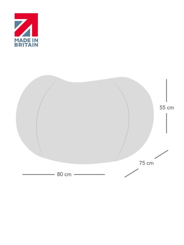 rucomfy Indoor or Outdoor Kids Water Resistant Bean Bag - Classic Football Style Bean Bag