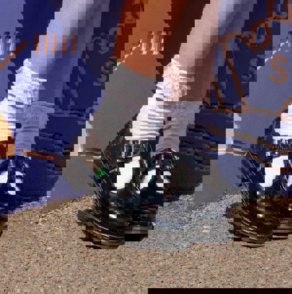 Kickers 116228 LACH T-BAR Girls School Shoes Black Patent