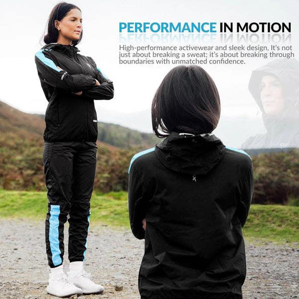 RDX Sports CLOTHING SAUNA SUIT H1 SKY BLUE