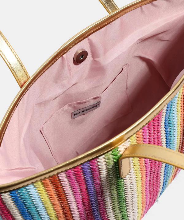 Pia Rossini Delfina - Stripe Beach Bag