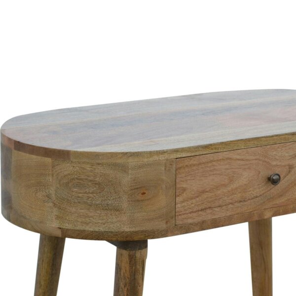 Wyld Haus Pisa Scandi  Natural Mango Wooden 1 Drawer Console Table