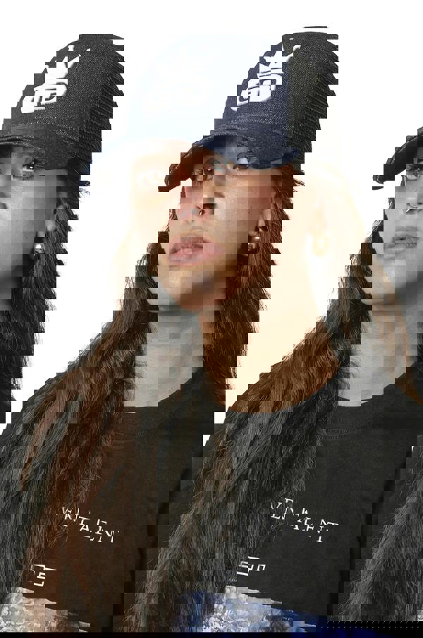 God Given Talent GGT White Logo Pacific Blue Denim Mesh Snapback