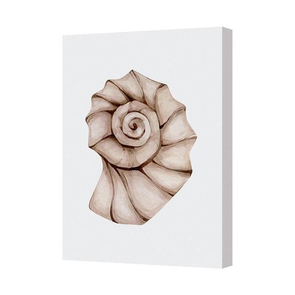 Benjamin Tate Design Canvas Wall Art Rose Spiral Print In Sepia Beige Tones Modern Gallery