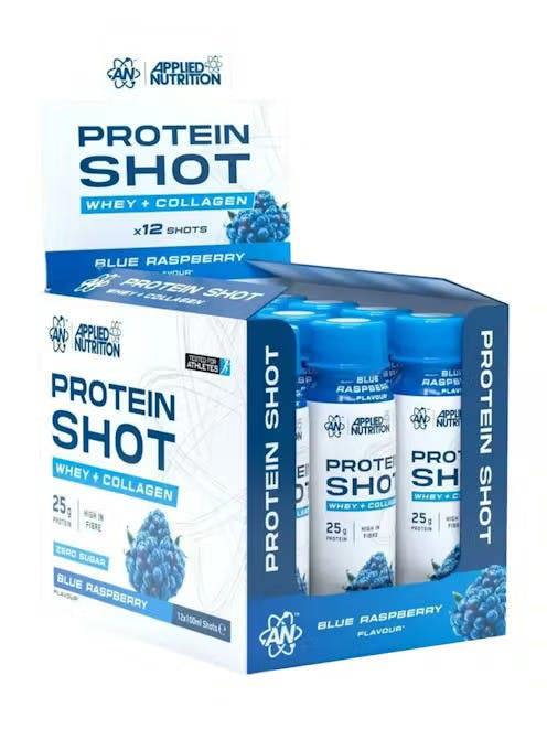 Applied Nutrition Protein Shot, Blue Raspberry - 12 x 100 ml.