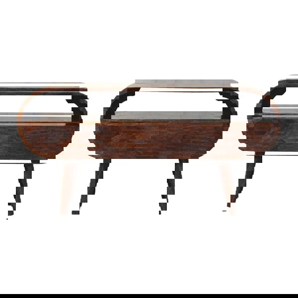 Artisan Furniture Solid Wood California Walnut Circular TV Stand