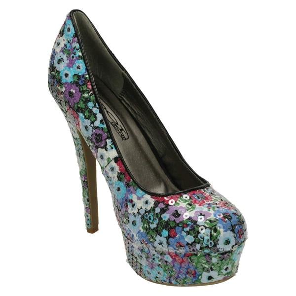 Spot On Ladies Spot On Platform Stilletto Shoe