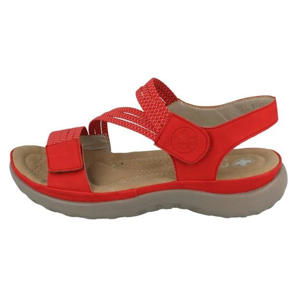 Rieker Ladies Rieker Casual Hook and Loop Strap Sandals 64870