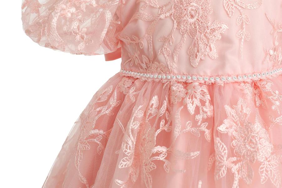 Cinda Lace Christening Gown Party Dress and Bonnet