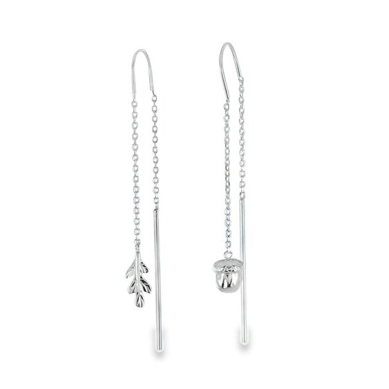 Reeves & Reeves Falling Oak Leaf & Acorn Earrings