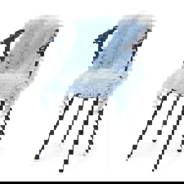 New Zealand Sheepskin | Long Wool | 100 cm Summer Sky