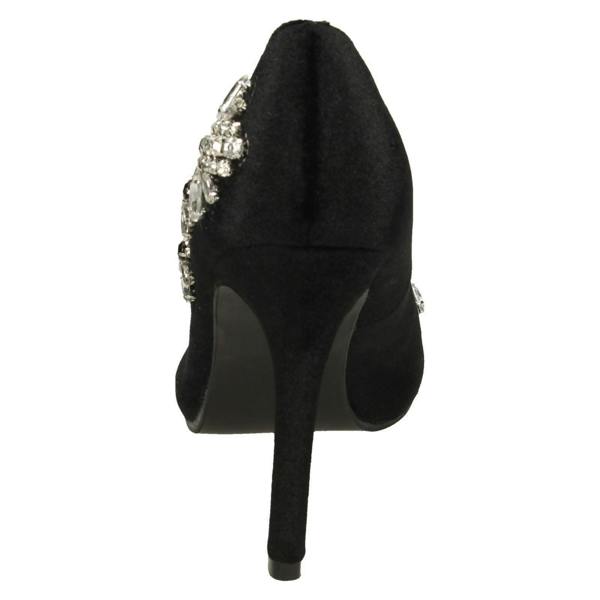 Anne Michelle Ladies Anne Michelle Dragonfly Jewel Trim Court Shoes