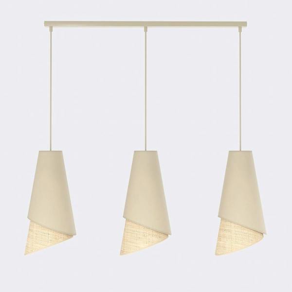 Emibig MODA Pendant Lamp 3 x E27 Beige / Rattan