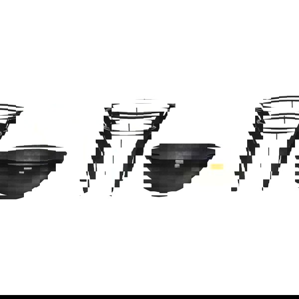 Ivyline Outdoor Metal Kendal Firebowl on Stand in Black