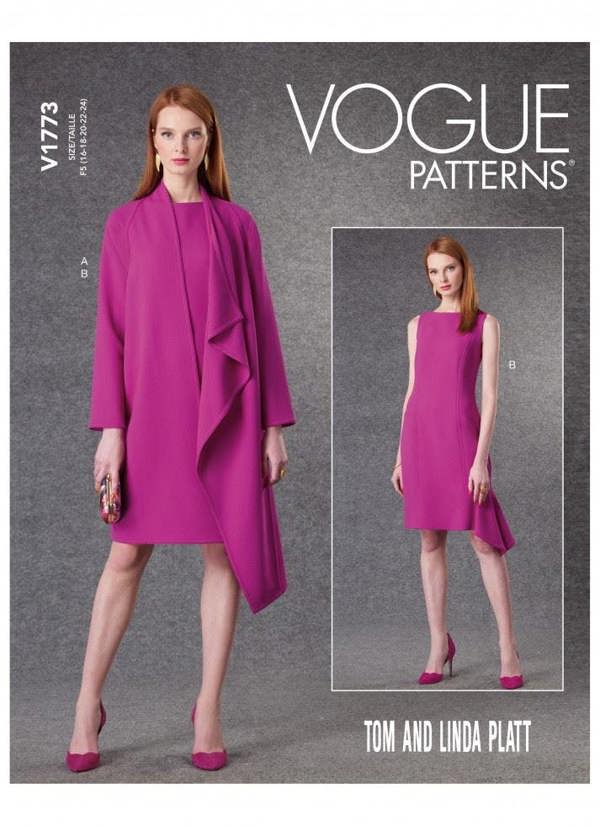 Vogue Sewing Pattern 1773, Jackets, Dresses for Women, B5 (8-10-12-14-16) - Intermediate