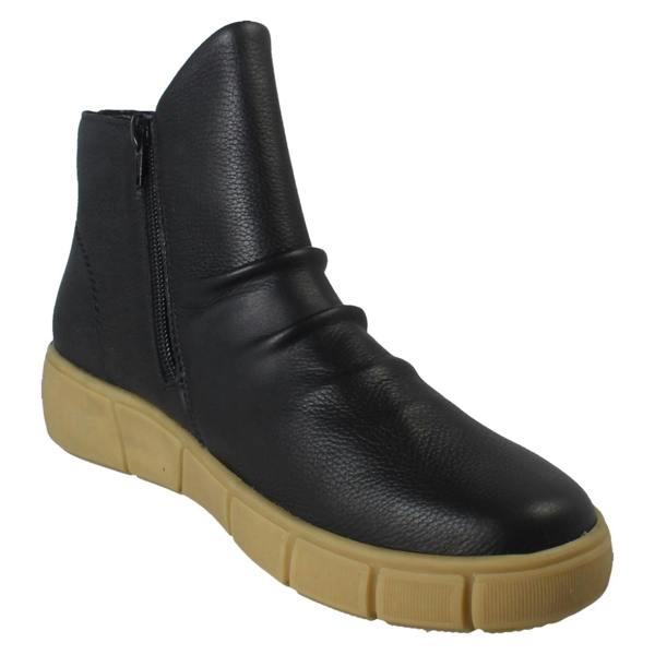 Remonte Ladies Remonte Dual Zip Leather Casual Ankle Boots D1T73