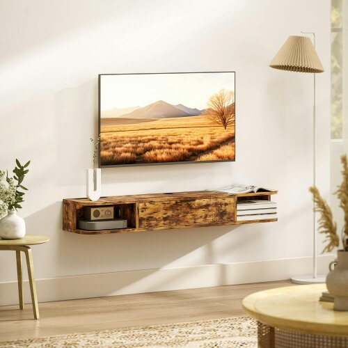 Wyld Haus Avamoro 120cm Rustic Brown Floating TV Unit For Screens Up To 50 Inches