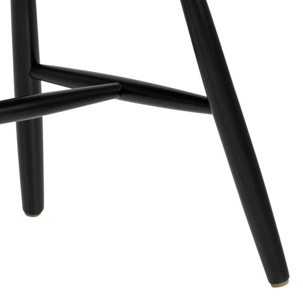 Wyld Haus Set of 2 Freya Black Wooden Dining Chairs Slatted Back