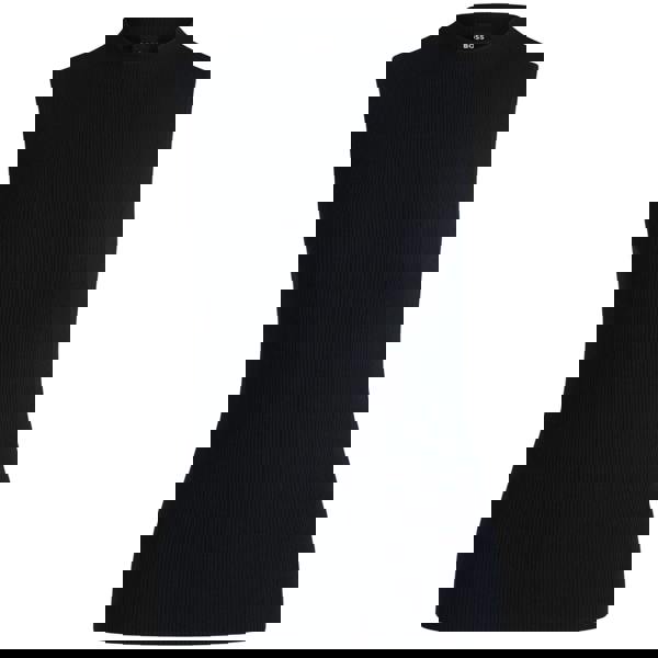 Boss Womens/Ladies Feskies Ribbed Mock Neck Top - Dark Blue - 