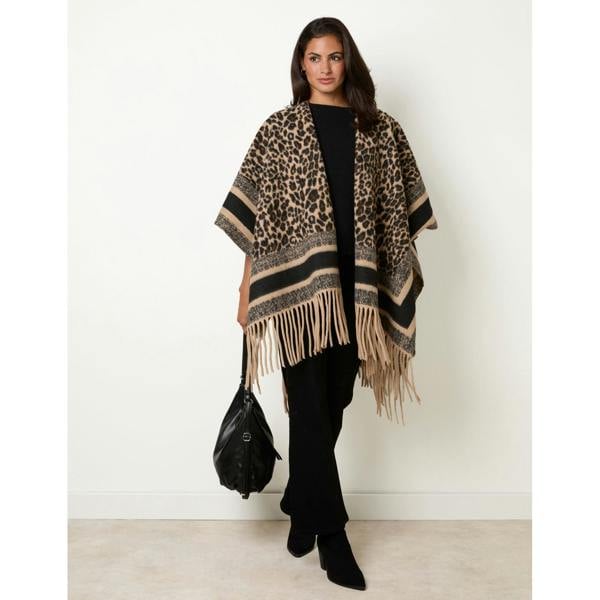 Blue Vanilla Animal Print Cape