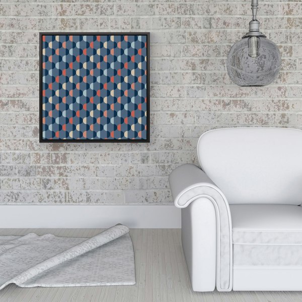 Warren Reed Geometric Pattern Framed Canvas