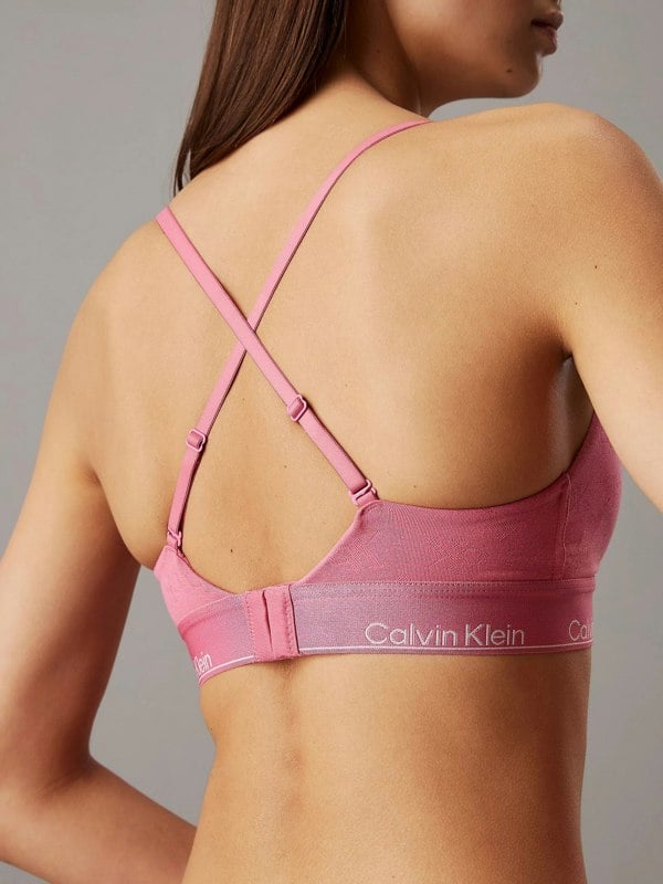Calvin Klein MODERN COTTON VDAY Womens Triangle Bra Pink