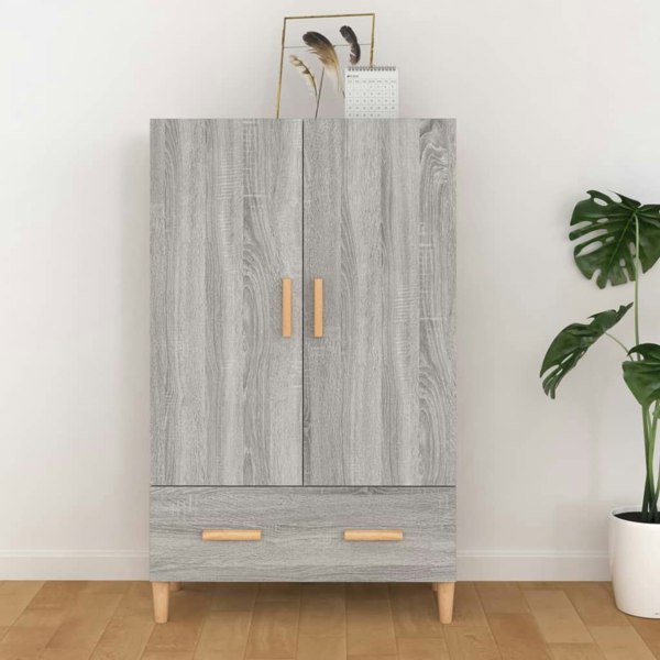 Berkfield Highboard Grey Sonoma 70x31x115 cm Engineered Wood