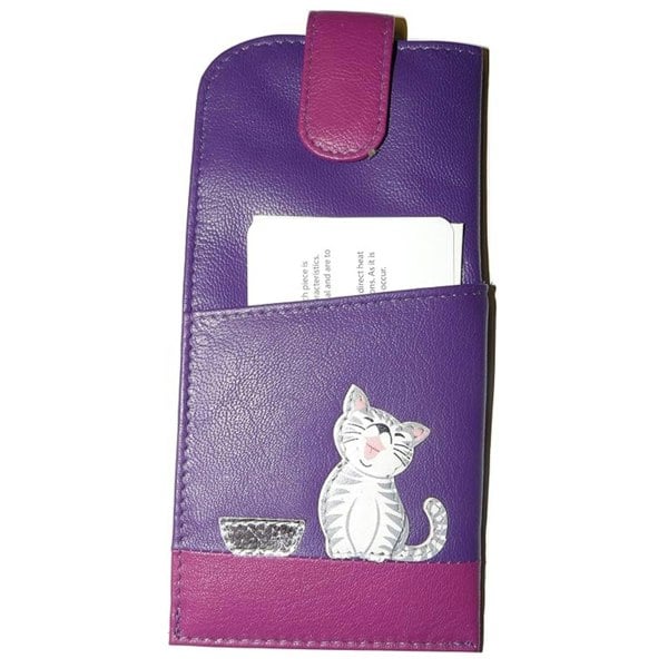 Mala Leather Ziggy Cat Leather Glasses Case