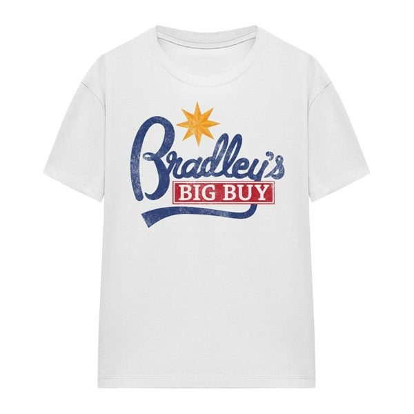Stranger Things Womens Bradley´s Big Buy Logo T-Shirt - White