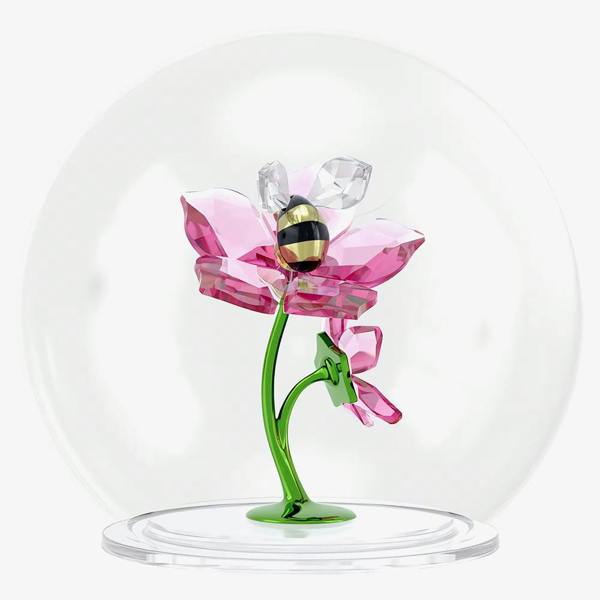 Swarovski Idyllia Glass Ball Bee and Flowers Figurine 5721549