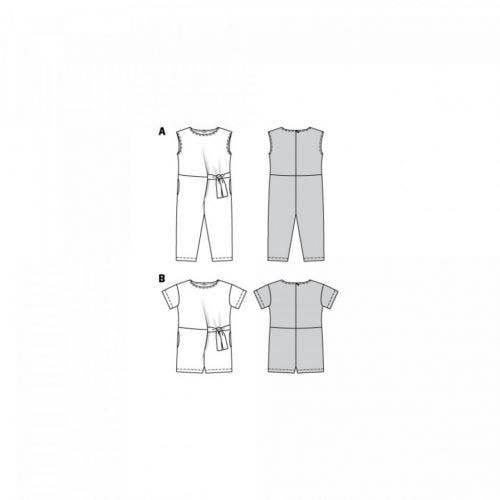 Burda Sewing Pattern 9325 Jumpsuits For Teenagers, Ages: 9-14 - Easy