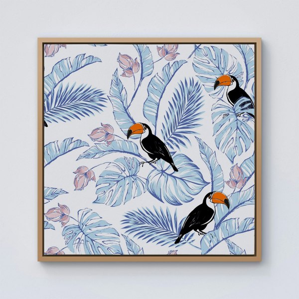 Warren Reed Tropical Toucan Framed Canvas