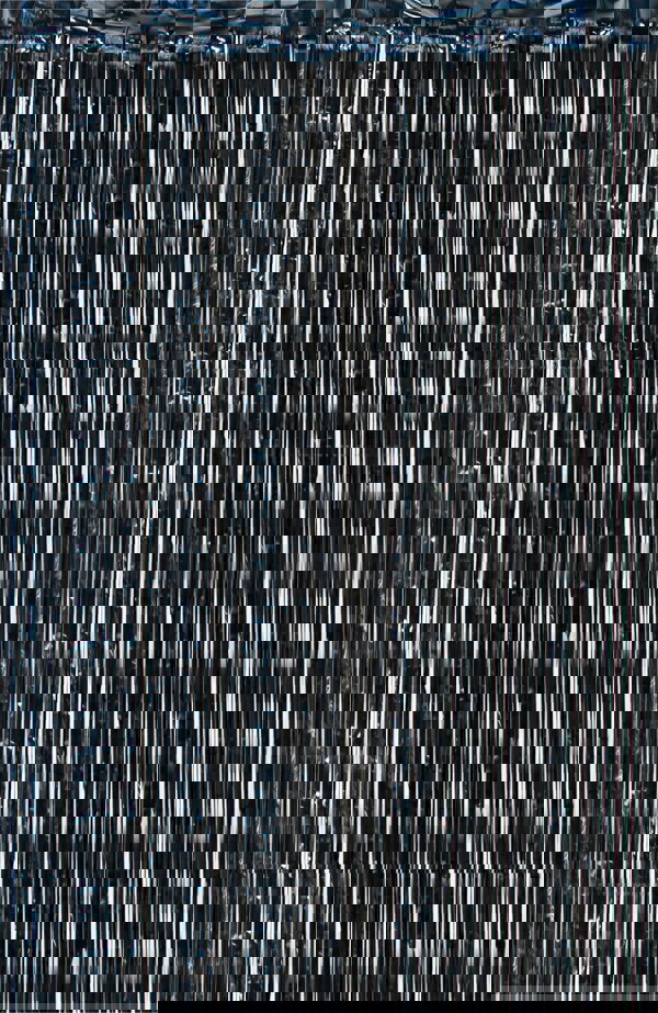 Cheetah Metallic Tinsel Curtain, 3M x 1M Black