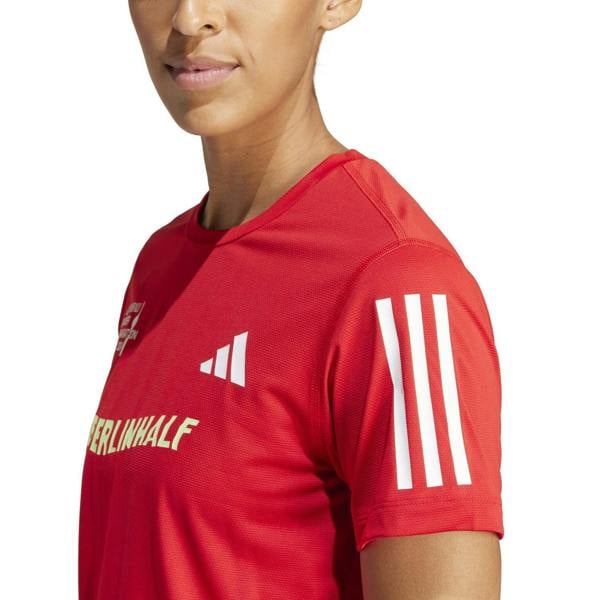 Adidas Womens/Ladies Berlin Half Marathon 24 T-Shirt - Red - 