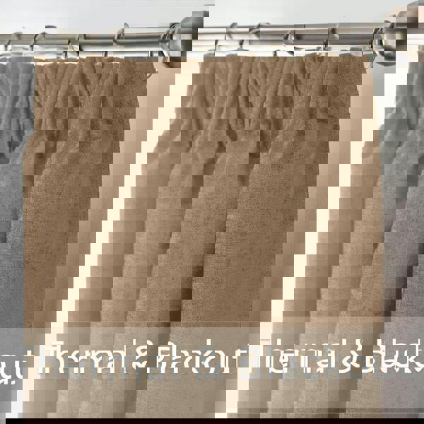 Luxury Living Chenille Blackout Pencil Pleat Top Curtains