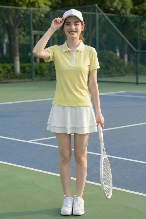 Anniou Women's Tennis Polo
