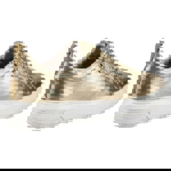 Hush Puppies Martha Leather Women's Gold Trainers