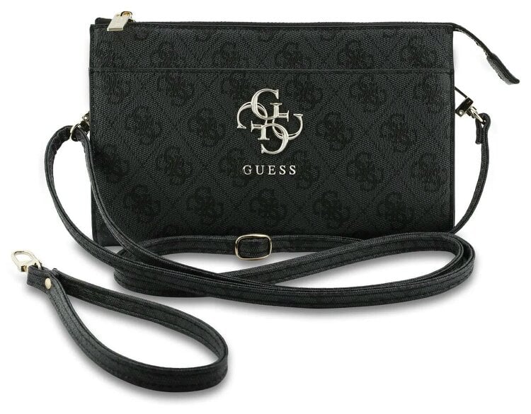 Guess PU Big 4G Logo Universal Phone Pouch with Strap Black - GUWPO5P4GP4GLK