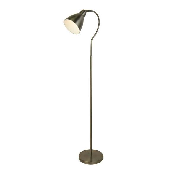 Pagazzi Lighting Fairfax Satin Silver Task Floor Lamp