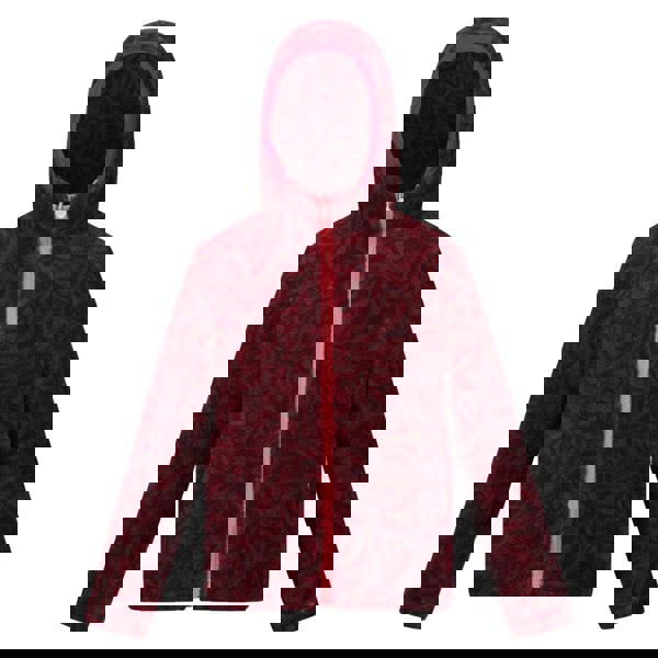 Regatta Childrens/Kids Kyrell Zebra Print Reversible Jacket - Mineral Red/Burgundy