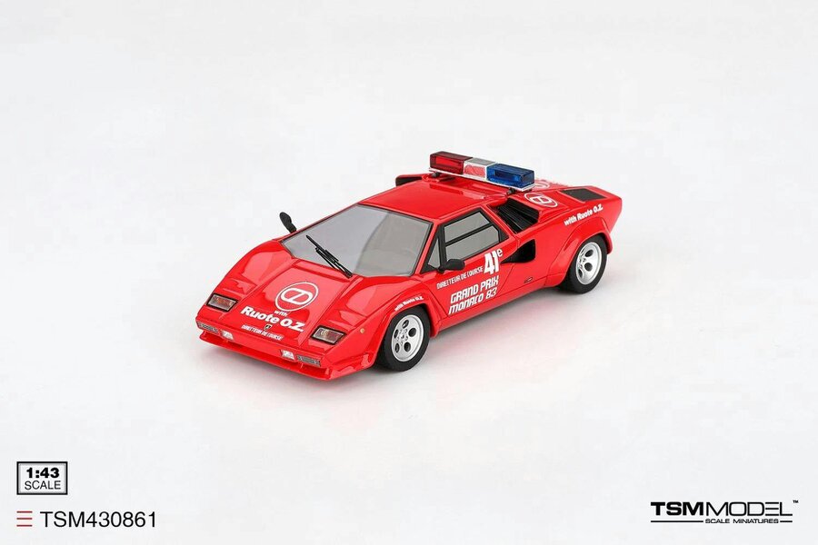 MCSlots Lamborghini Countach 1983 Grand Prix Monaco Pace Car 1:43 Scale TSM430861