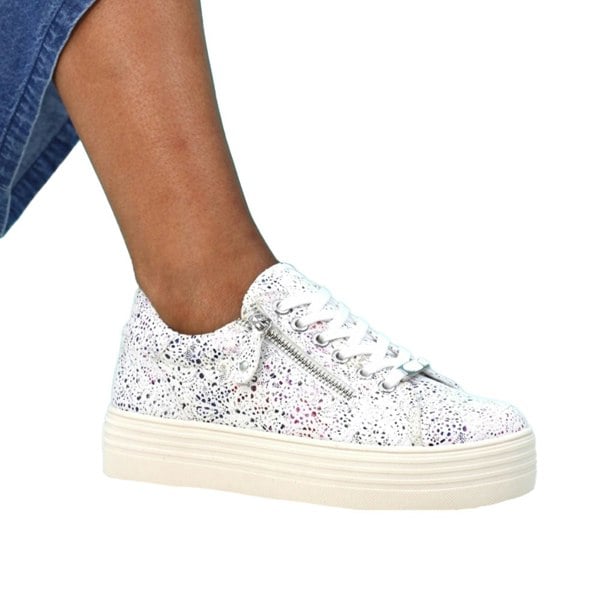 Lunar Womens/Ladies Detroit Trainers - White