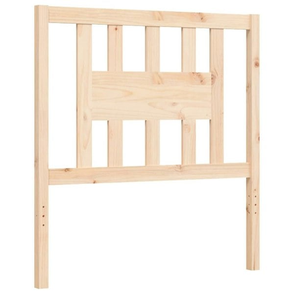 Berkfield Bed Frame with Headboard 90x200 cm Solid Wood