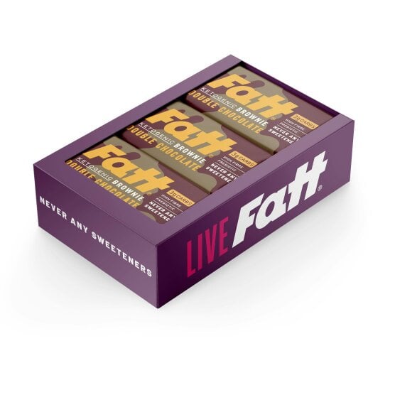 Fattbar Double Chocolate Keto Brownie