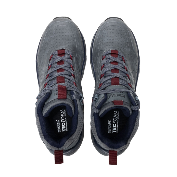 Regatta Mens Derino Mid Cut Walking Boots - Granite/Navy