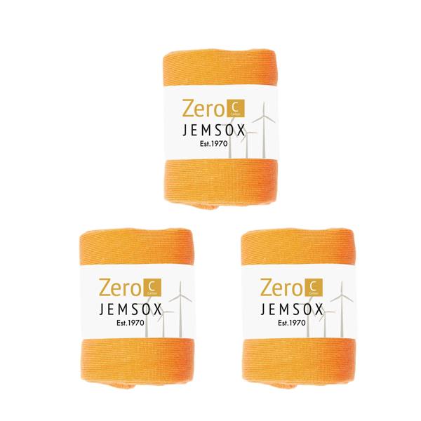 Jemsox Luxury Socks Multipack 3 Pairs / 5-Pairs Orange Plain Colour Men's Crew Socks Size 7-12