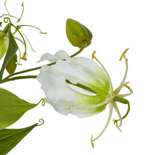 Wyld Haus Set of 3 Artificial Flowers Cream Gloriosa Sprays