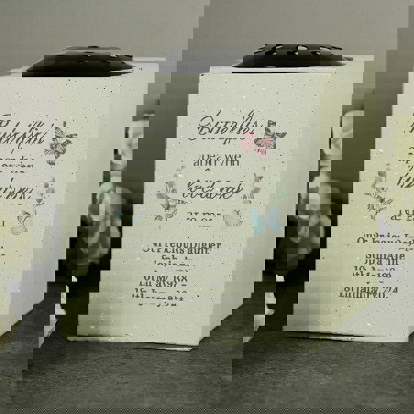 Personalised Memento Company Personalised Butterflies Appear Memorial Vase